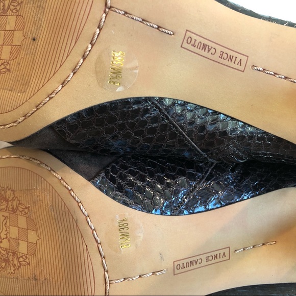 Vince Camuto Kasi Brown Suede Booties Size 8.5 - Picture 8 of 16